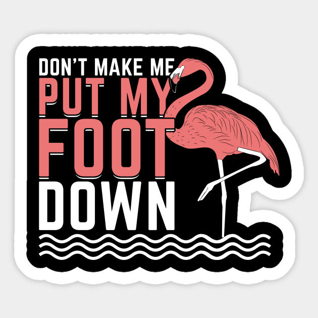 Funny Flamingo Lover Gift Sticker by Dolde08